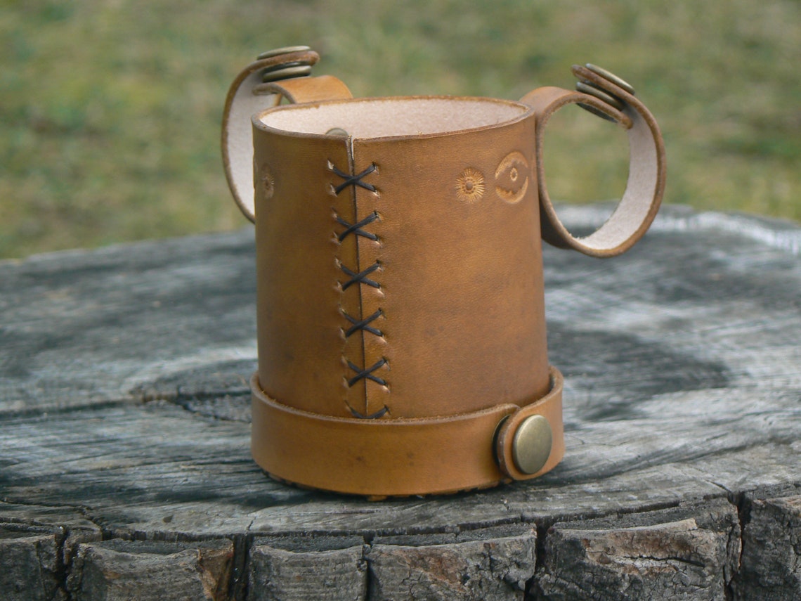 Bike Cup Holder Leather Bicycle Drink Holder Leather Bike Etsy