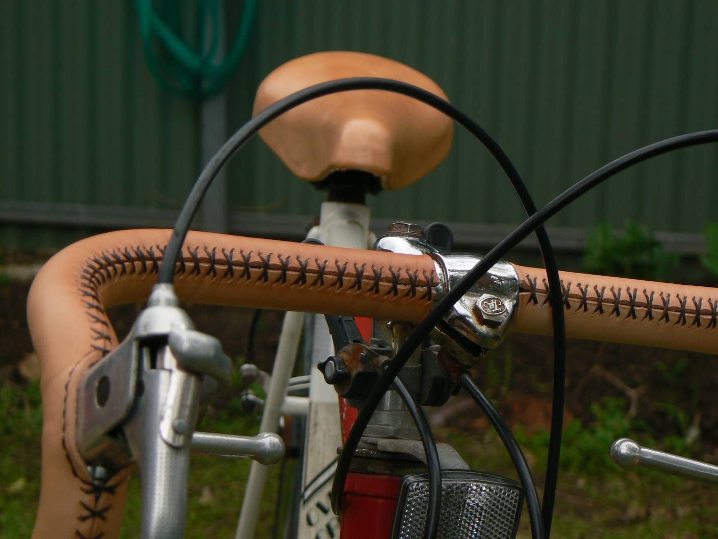 sew on leather handlebar wrap