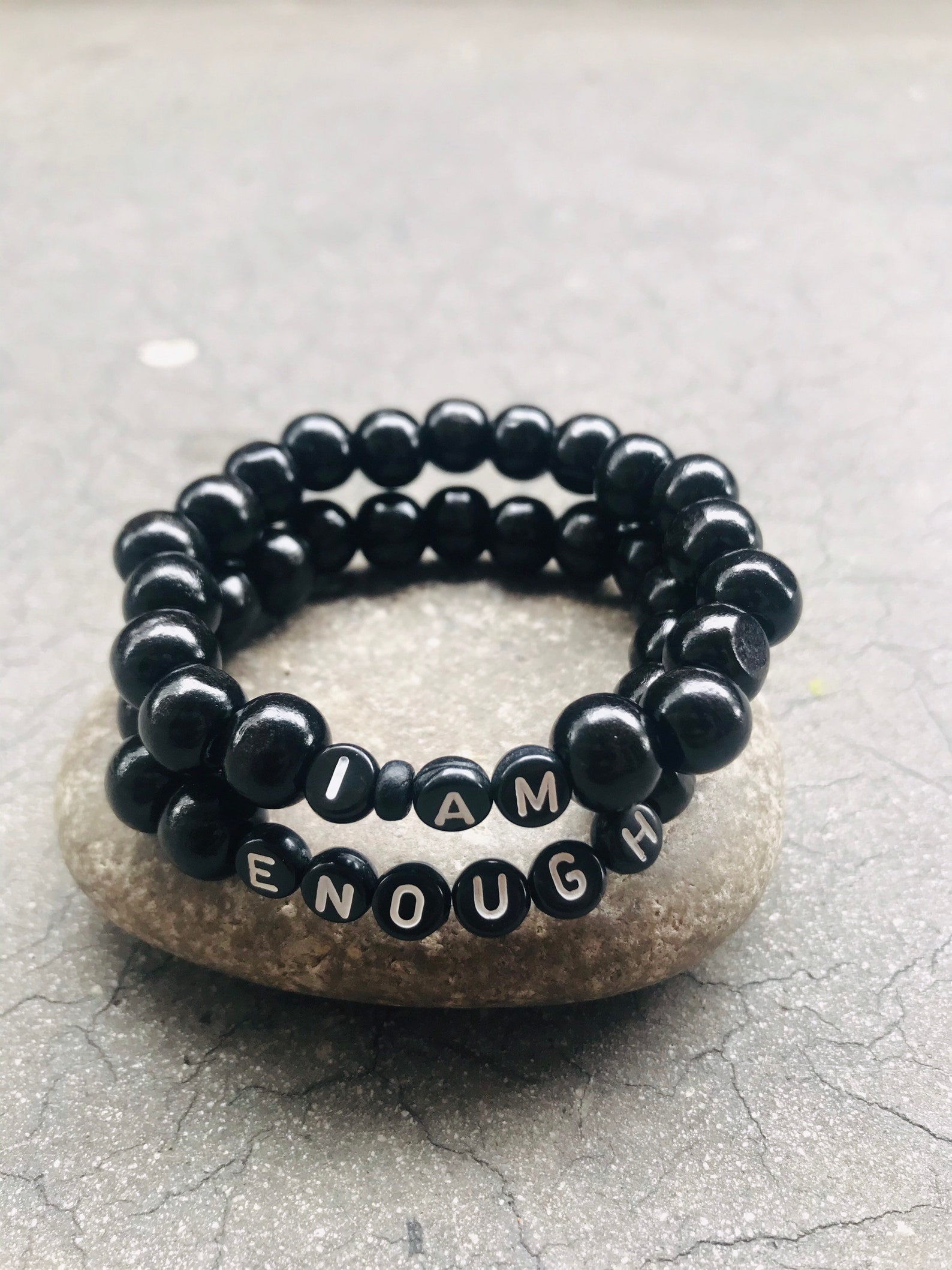 I AM BRACELET I Am Enough Love Yourself Bracelet I Am Etsy