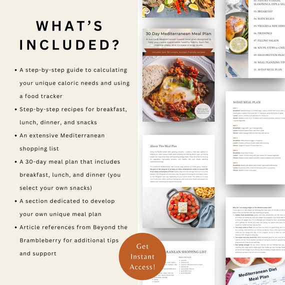 30 Day Mediterranean Diet 30 Day Mediterranean Diet Meal Plan For