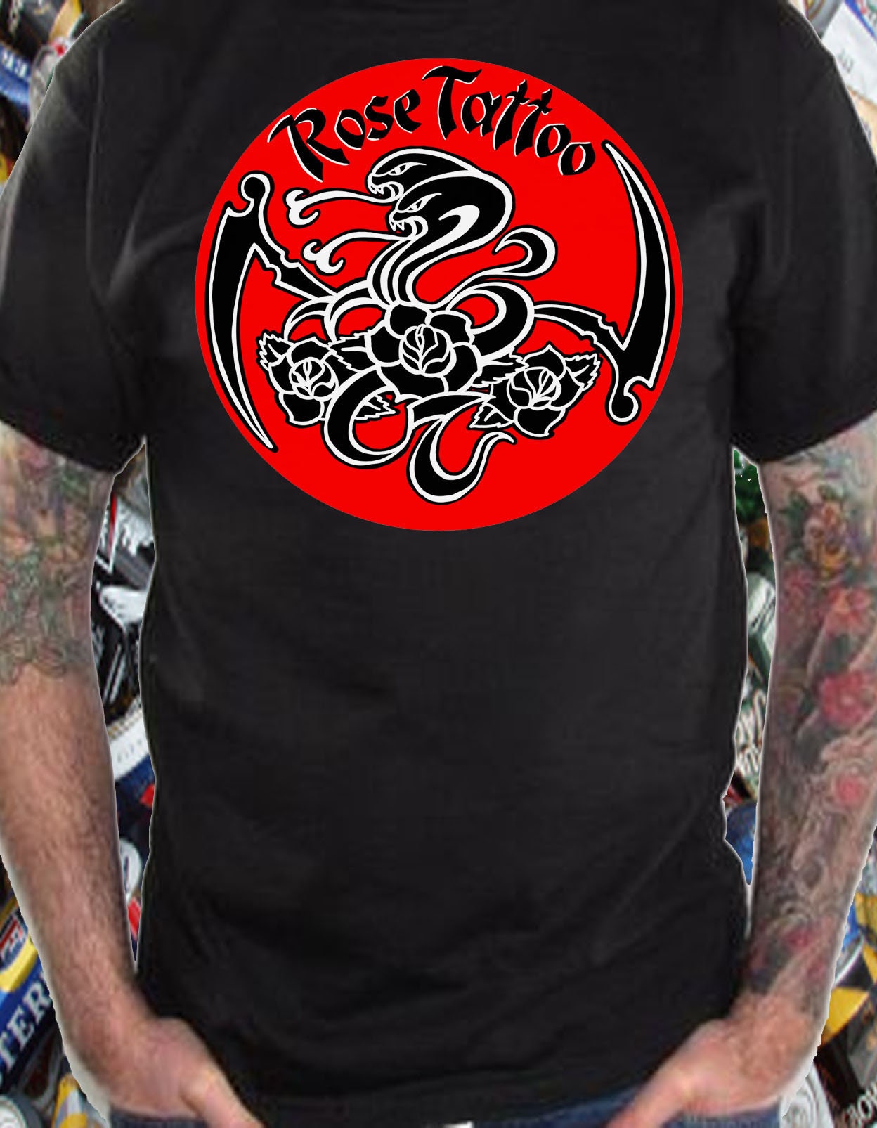 Rose Tattoo tshirt rock and roll aussie punk shirt Etsy