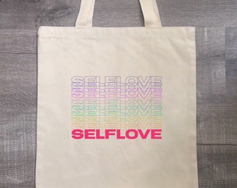 Self Love self care inspired tote mac miller bag good news music rapper good am surf ladders dang most dope circles best day ever macadelic