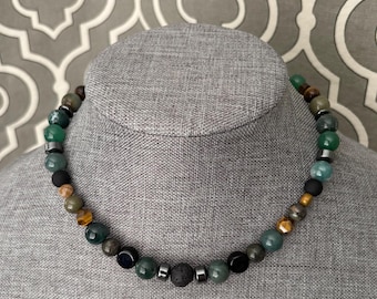 Crystal healing stones gemstones jewelry necklace trending birthday gift mothers day fathers womens mens bracelet tiger eye hematite immune