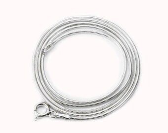 Cadena de plata con colgante de 50 cm | Cadena de plata de 50 cm
