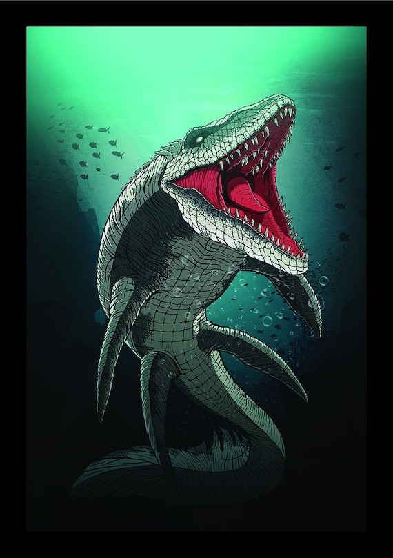 Mosasaurus Jurassic World - Dinosaur prints