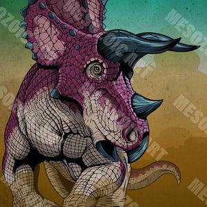Jurassic World - Triceratops - Dinosaur instant digital prints