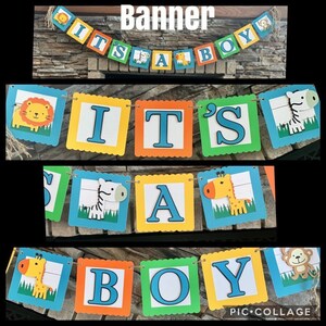 Jungle Baby Shower Decorations Boy Baby Shower Jungle Etsy