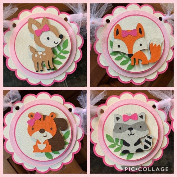 Woodland Animals Baby Shower Decoration Woodland Animals Baby Etsy