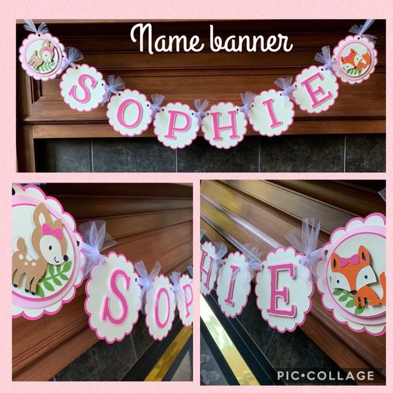 Woodland Animals Baby Shower Decoration Woodland Animals Baby Etsy