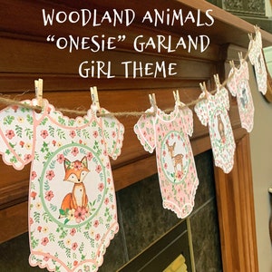 Woodland Baby Shower Block Decorations 4ct