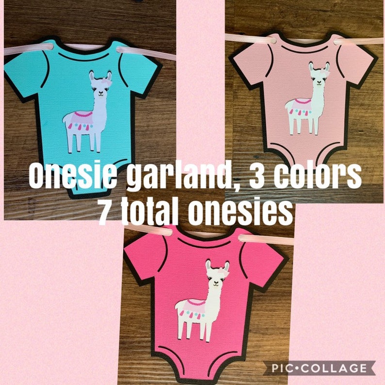 Llama Baby Shower Decorations Its a Girl Llama Baby Shower Etsy