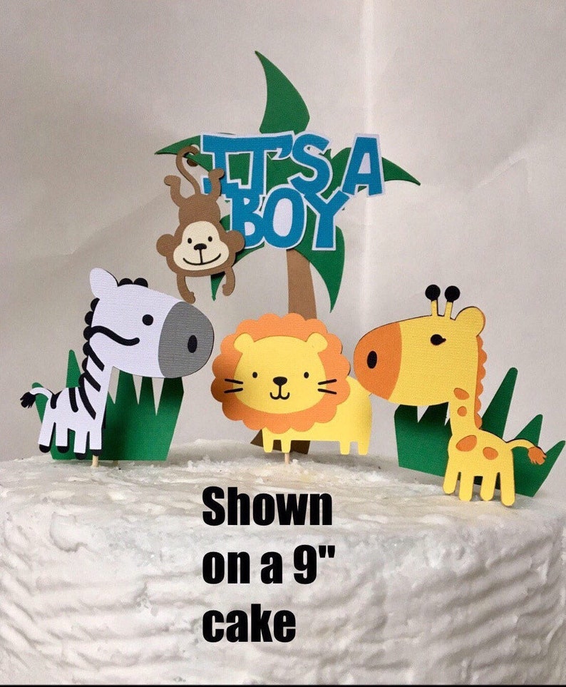 Jungle Baby Shower Decorations Jungle Baby Shower Cake Etsy