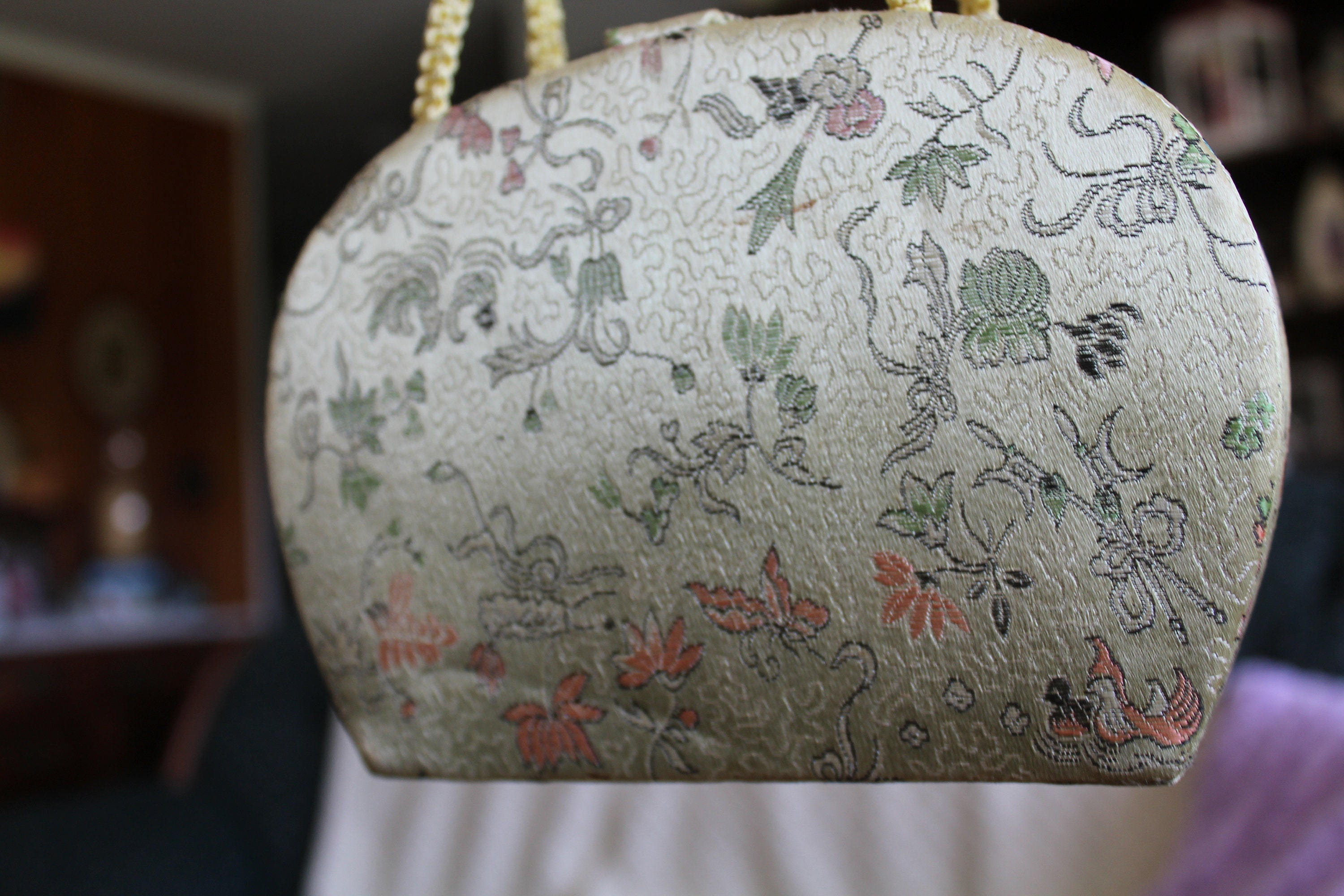 Vintage Silk Purse Beautiful Purse Purchased in Hong Kong in Etsy UK