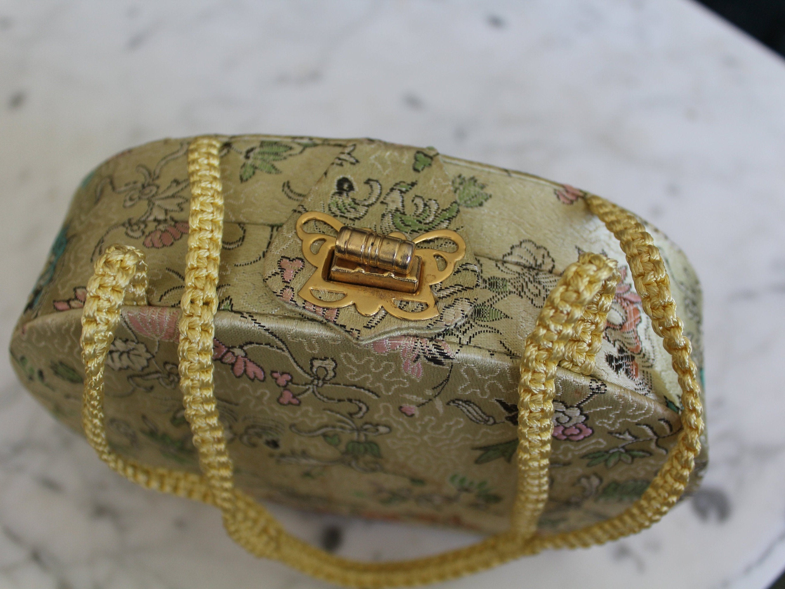 Vintage Silk Purse Beautiful Purse Purchased in Hong Kong in Etsy UK