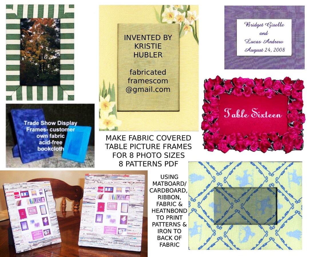 Sizes Photo Frame Patterns Download Fabric Covered Matboard