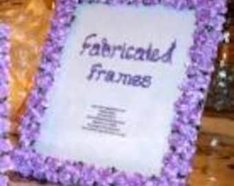 Washable Fabric Photo Frame Pattern 8x10: Sewing or No Sew (PDF Download)