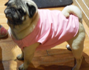 pug dog pet vest sewing pattern digital download reversible jacket for large toy breed