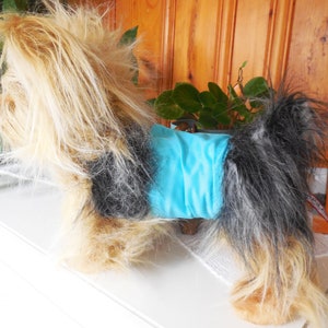 small toy breed male dog diaper wrap belly band sewing pattern download 9 to 12 inch waist Yorkshire terrier size image 1