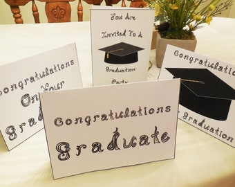 45 Graduation Card Download Printables Fabric Font Congratulations Graduate Class of 2023 Congrats Grad 10 School Colors Cards Invite Bundle