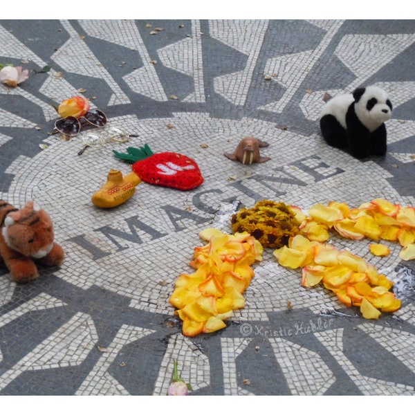Imagine Peace Photo Strawberry Fields Central Park NY Digital Photography John Lennon Memorial Beatles NYC Download Printables Bundle Zip