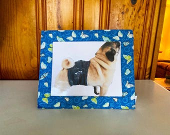 Washable Fabric Photo Frame Pattern 8x10: Sewing or No Sew (PDF Download)