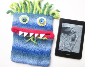 XXXL E-Book Reader Tasche, Monster  "Christopher"  , gefilzt, Tasche, Hülle, E-Book bis ca. 18,2cm x 16cm z.B Tolino Epos 3, Tablet