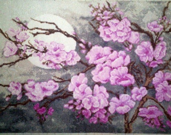 Cross stitch pattern PDF sakura, Cross stitch pattern China, Cross stitch pattern PDF tree, Cross stitch pattern PDF sakura branch