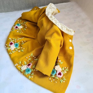 18 inch Doll clothes Coat for 18 inch doll Doll clothes 18 inch doll outfit Doll clothing handmade embroidered vintage coat for 18 inch doll