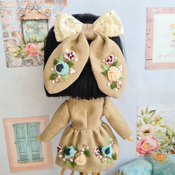 Blythe clothes Blythe outfit OOAK blythe doll Custom Blythe doll clothes Blythe custom OOAK custom blythe doll Doll Hair Clip