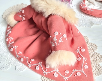 Set American Girl Doll,  Outfit 18 inch Doll, clothes  American Girl Doll, Embroidered clothing 18 Inch Doll