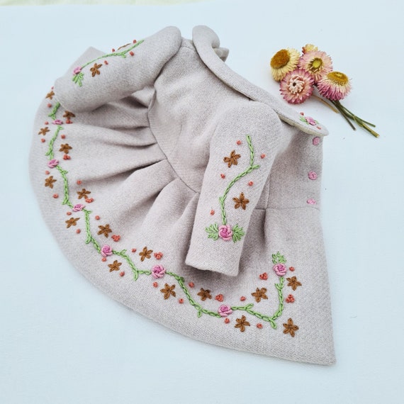 18 inch Doll clothes Coat for 18 inch doll Doll clothes 18 inch doll outfit Doll clothing handmade embroidered vintage coat for 18 inch doll