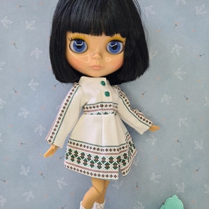 Blythe Two Piece Set, Blythe coat,  Blythe Clothes, Neo Blythe Outfit