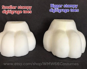Stompy digitigrade fursuit foam toes - 2 sizes