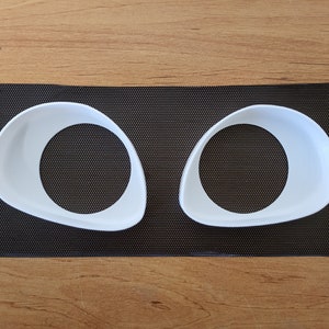Maille PVC NOIR à peindre pour les yeux de la combinaison et des déguisements