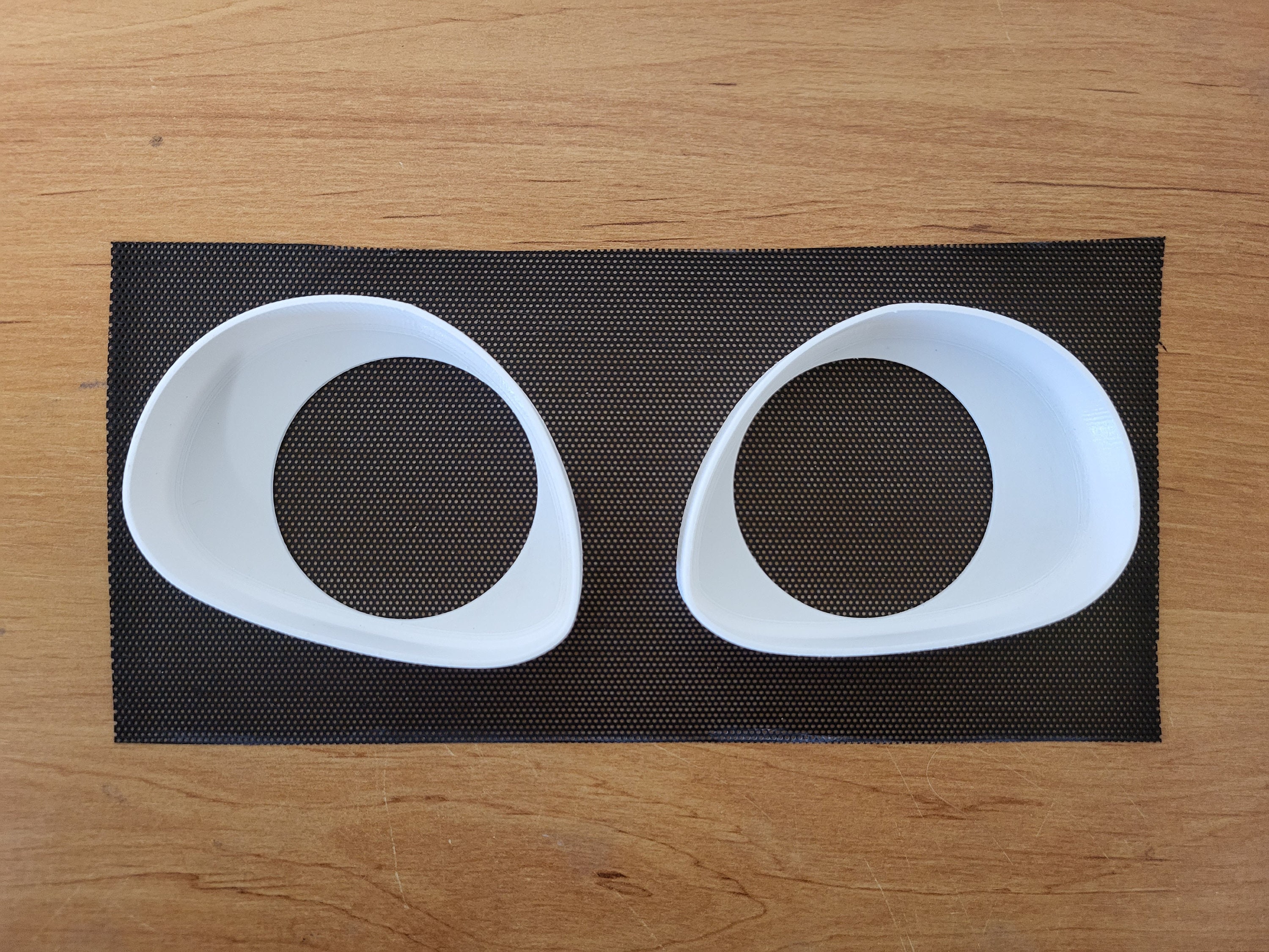 BLACK paintable PVC mesh for fursuit and costume eyes