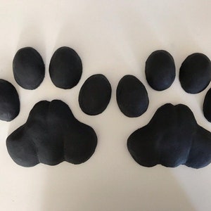 Feet paw pads for canine and feline fursuits
