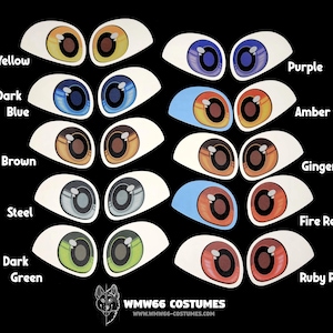 Fursuit Eye Mesh pour yeux 2D - Forme A