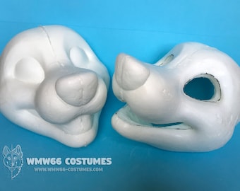 Grundlegende Toony Canine Erweiterungs-Fursuit-Kostüm-Schaumstoff-Kopfbasis