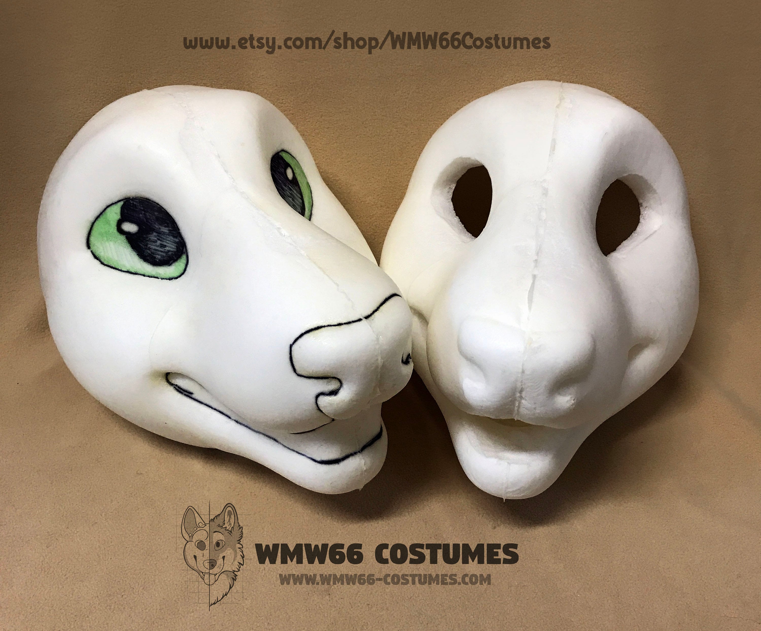 Deer fursuit base made of expanding foam