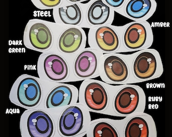 Fursuit eye mesh for 2D eyes - shape B