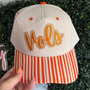 Sequined Vols Trucker Hat, Tennessee Rocky Top, Womens Football Hat