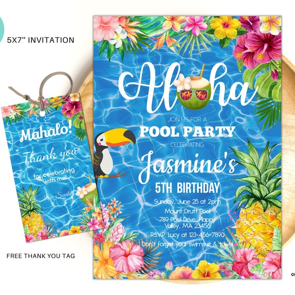 Aloha Invitation - Etsy