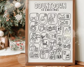 Autocollants Numérotés Pour Calendrier De L'Avent - 24 Stickers De Noël (diam. 4,5 Cm) - Pour Décorations, Cartes, Emballages
