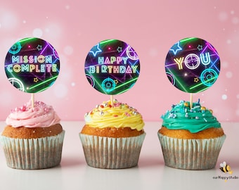 Lot de 32 décorations de gâteau colorées en forme de boule pour décoration de gâteau d'anniversaire, de mariage (B Lot de 32 décorations de gâteau colorées en forme de boule pour décoration de gâteau d'anniversaire, de mariage (B