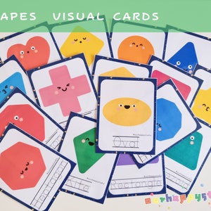 Digital Shapes Busy Bundles, Toddler Activity Visual Card, Educational Printable Montessori Materials - Educational Prints, Kindergarten