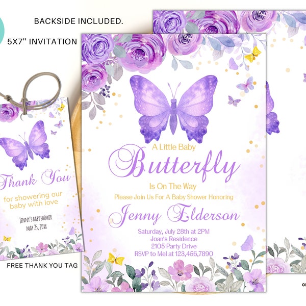 Butterfly Baby Shower - Etsy