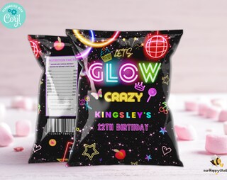 50 Sacchetti Regalo Al Neon - Bustine Colorate Per Caramelle E Feste A Tema Anni '80 '90, Con Manici, Per Baby Shower E Compleanni