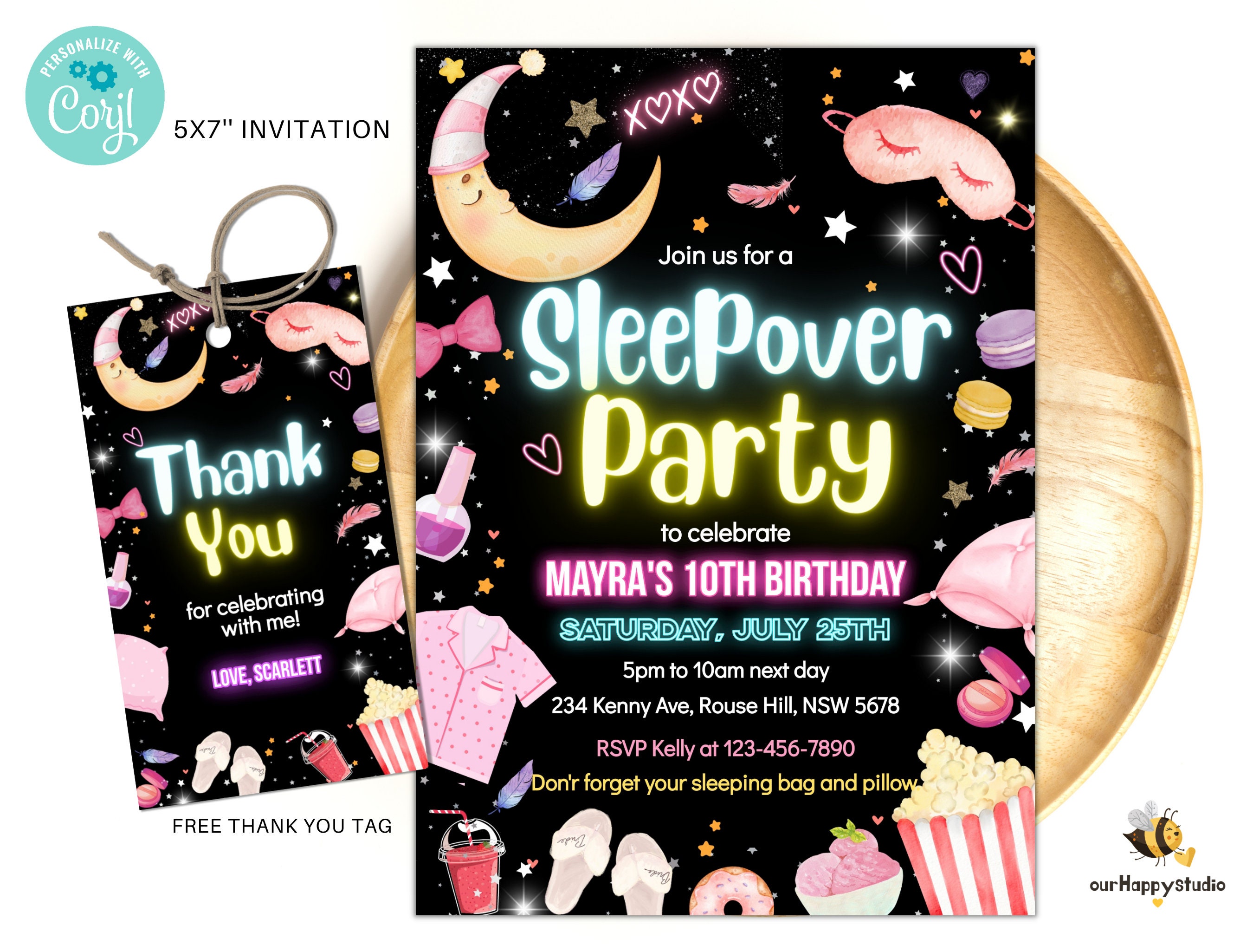 Invitación de cumpleaños editable para fiesta de pijamas Invitación de  cumpleaños para fiesta de pijamas Chica rosa Spa adolescente brillo  descarga digital plantilla S03 - Etsy México, image size:2700x2050