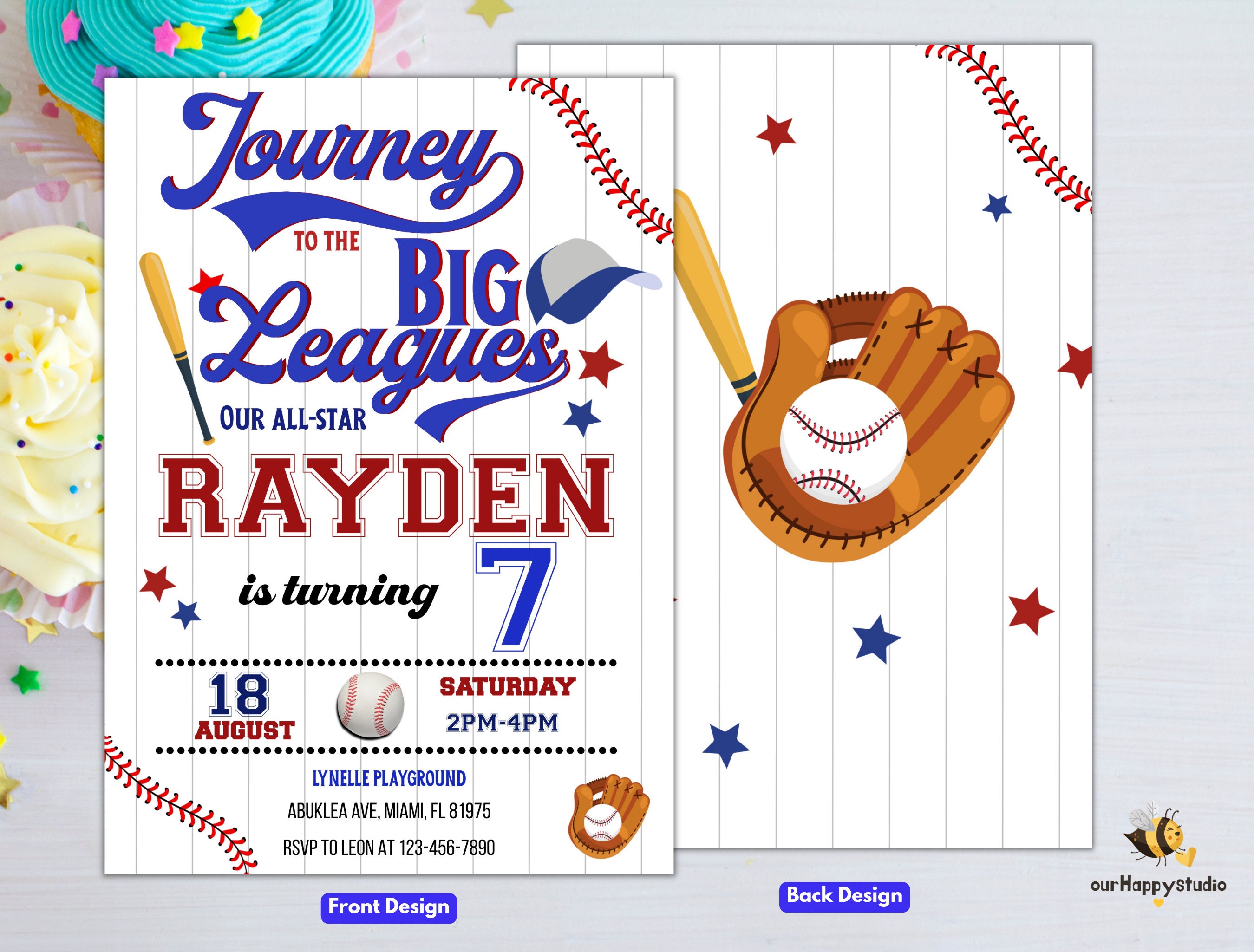 Editable Baseball Birthday Invitation, Baseball First Birthday Invite ...