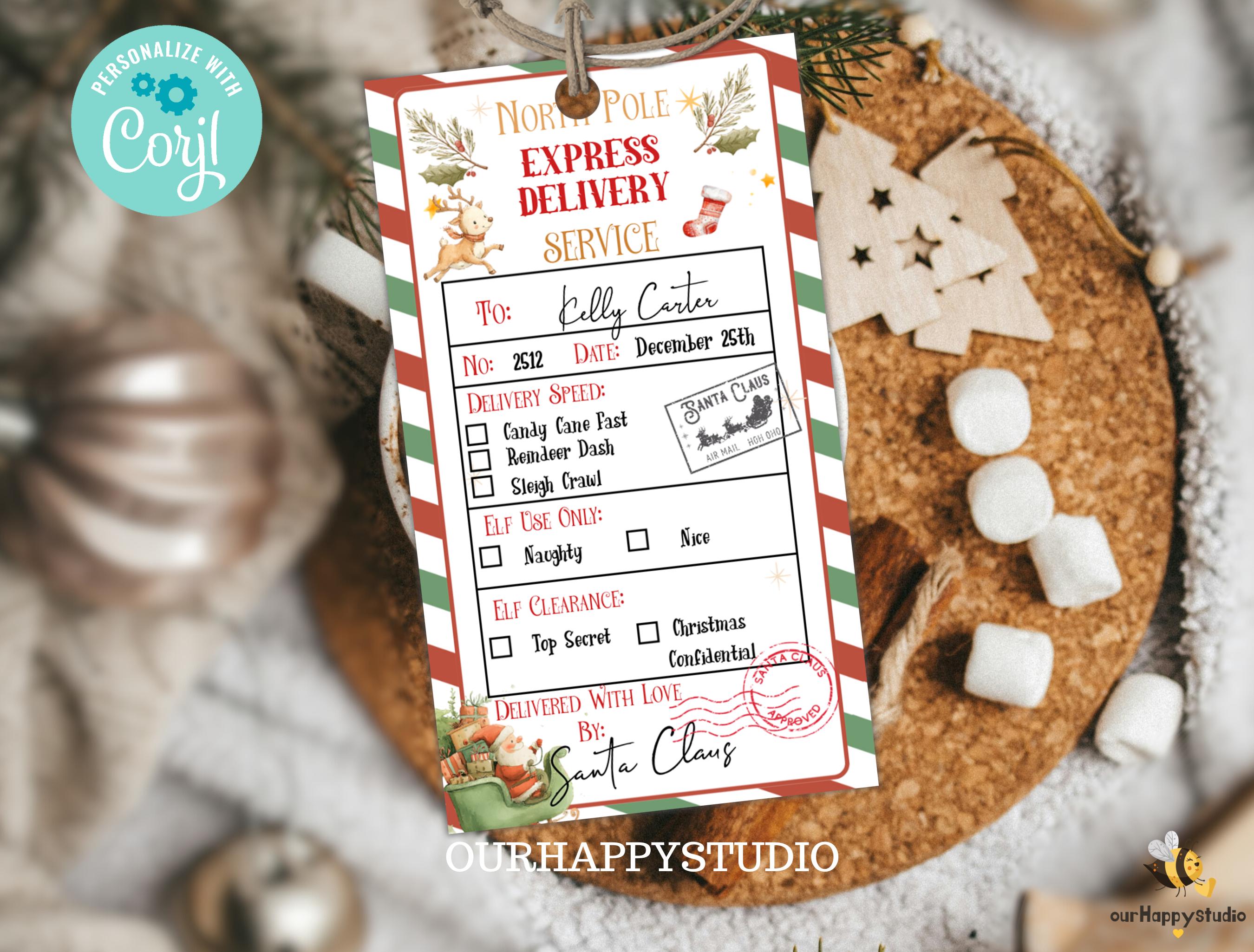 Editable Christmas Eve Box Bundle Letter From Santa Claus, Christmas ...